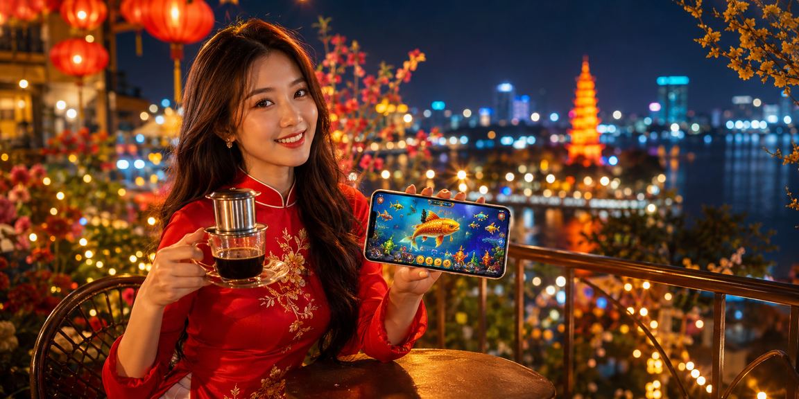 Người chơi Hà Nội thử game bắn cá trực tuyến tại quán cà phê