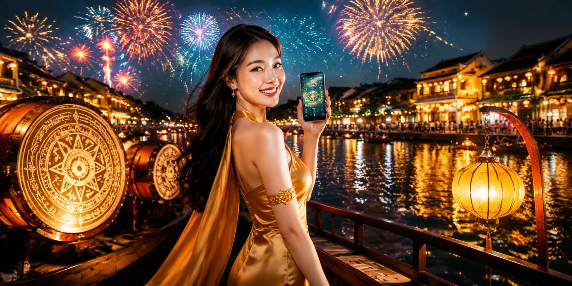 Du khách Hội An trải nghiệm casino di động dưới ánh đèn lồng về đêm
