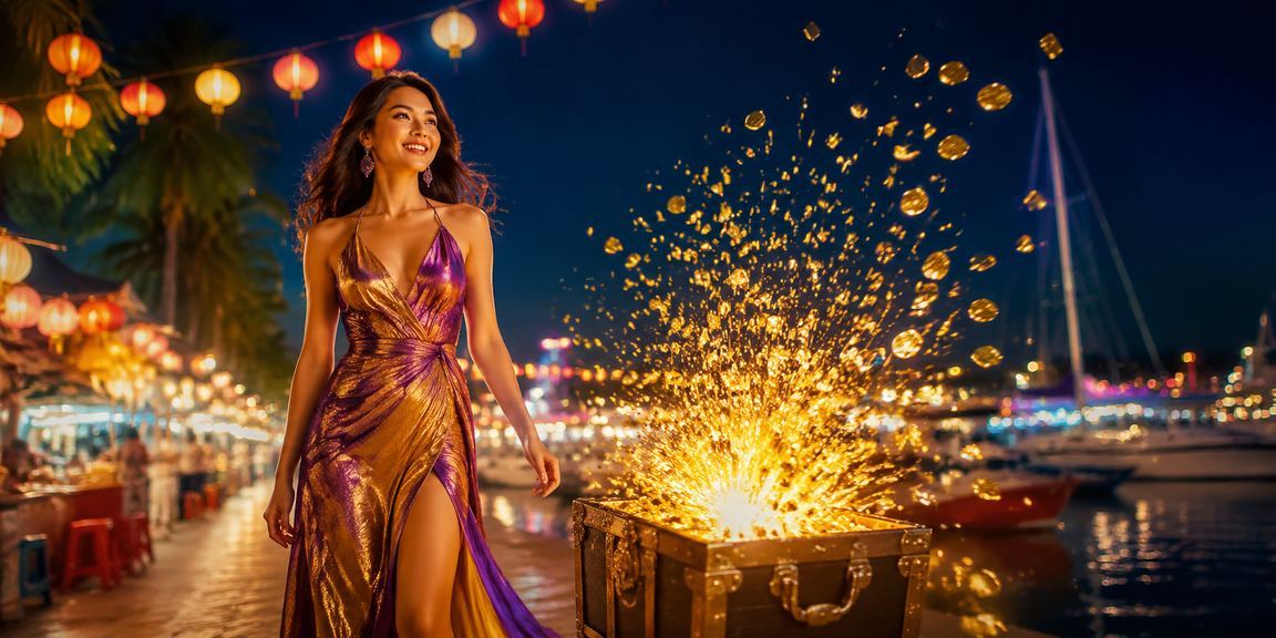 Không khí cá cược và giải trí ban đêm tại chợ đêm Nha Trang với ứng dụng win2888 trên tay